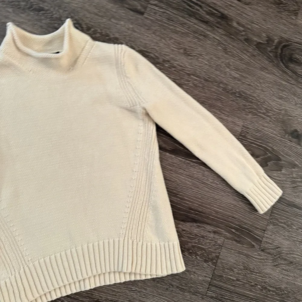 J. Crew Always Cream Roll Neck Sweater